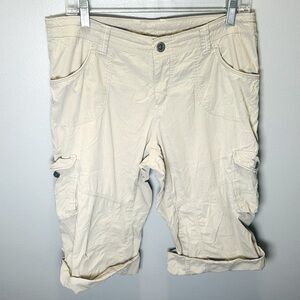Kuhl‎ Women's Horizon Beige/Khaki Kurve Roll Down Shorts Size 10